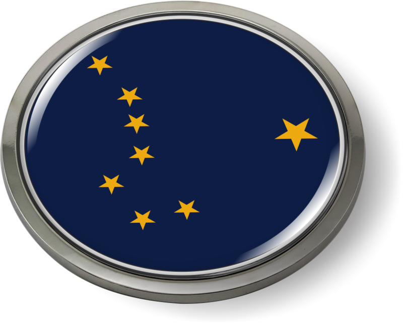 Alaska - State Flag Emblem Alaska - State Flag Emblem